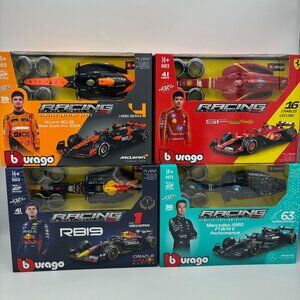 Bburago Formula 1 Diecast 1/24 Model Kits F1 McLaren Ferrari Red Bull Mercedes